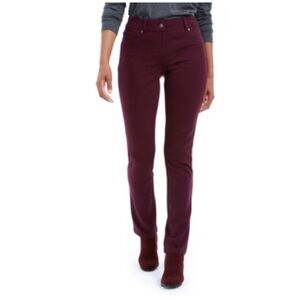 Style & Co. New With Tags Ponte Mid Rise Comfort Waist Berry Jam Size 6